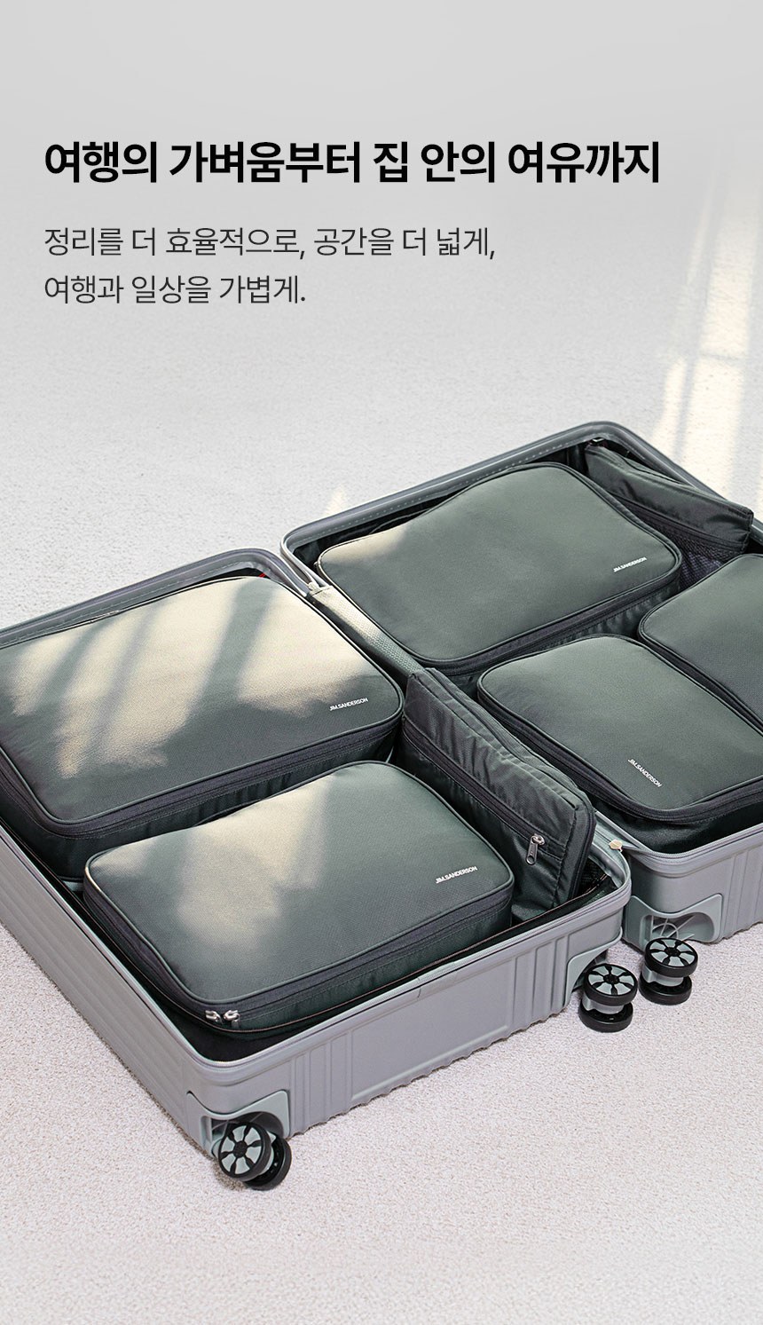 짐샌더슨 28인치 캐리어 세트 S+S+M+M+L (여행용) 상세 이미지 7